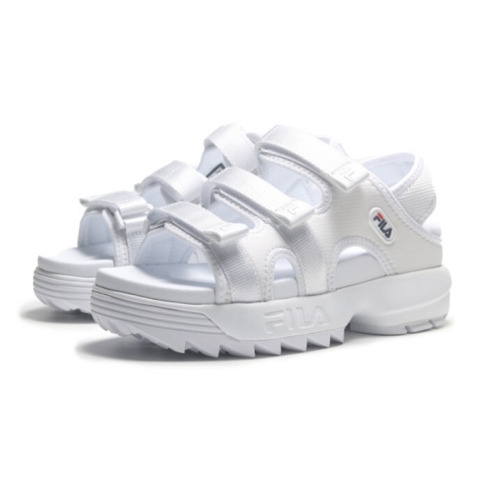【下殺↘$1490】FILA 涼拖鞋 DISRUPTOR SD PUFFY 白 厚底 鋸齒涼鞋 女 5S138Y125