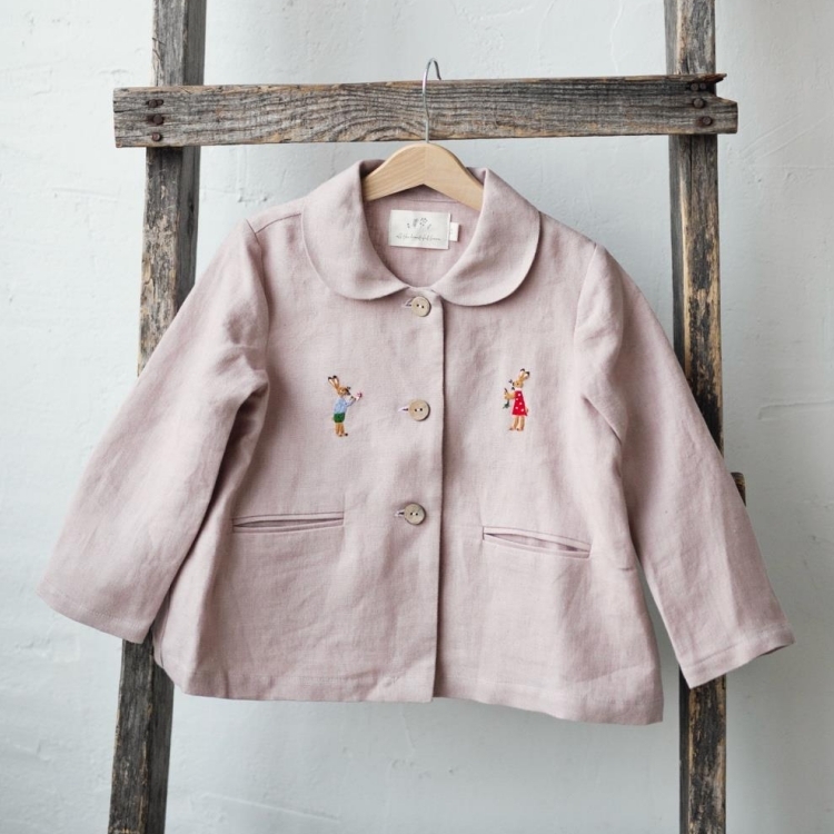 (預購)ALL THE BEAUTIFUL LINEN 彼得潘領外套  PETER PAN COLLAR JACKET