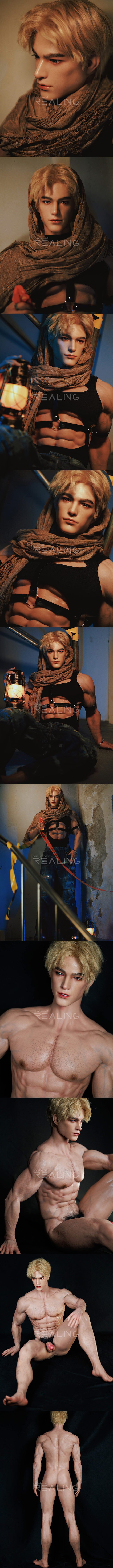REALING 178cm 震梟 男性擬真娃娃 全矽膠材質 male silicone sex doll
