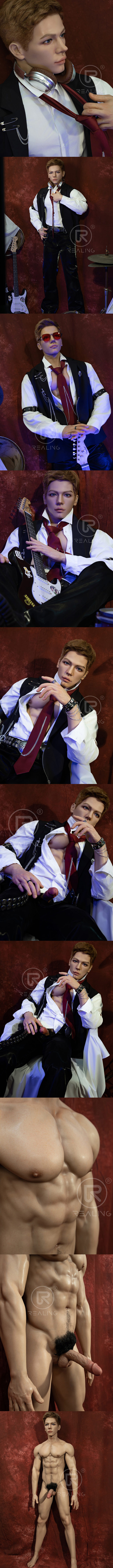 REALING 180cm 麒麟 男性擬真娃娃 全矽膠材質 male silicone sex doll