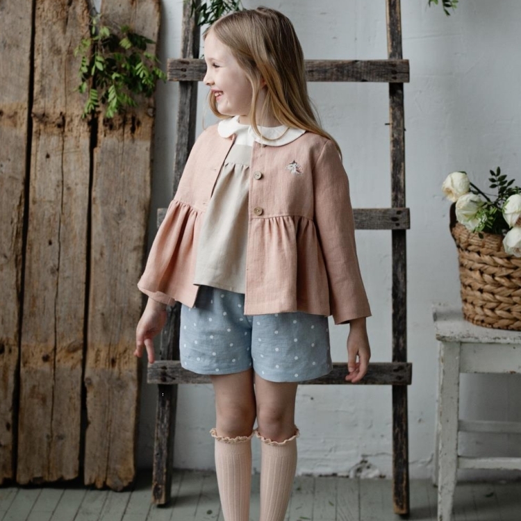 (預購)ALL THE BEAUTIFUL LINEN 手工荷葉擺外套 RUFFLE JACKET