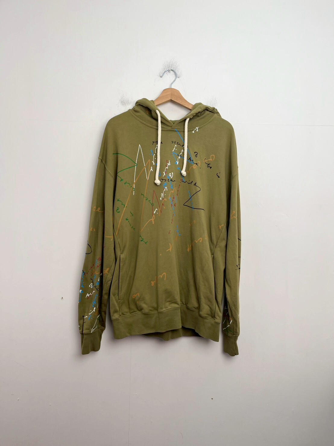 JW ANDERSON OW Quote Graffiti Hoodie SIZE L