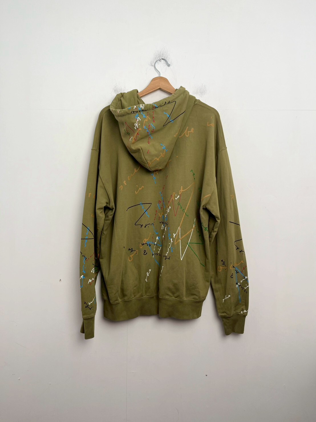JW ANDERSON OW Quote Graffiti Hoodie SIZE L
