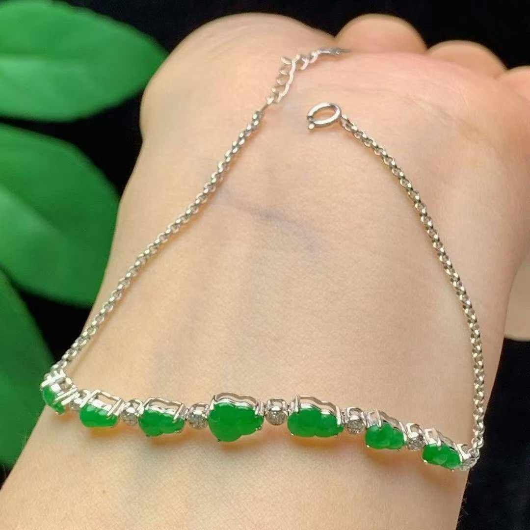 翡翠手鏈,天然翡翠A玉, 緬甸玉, Jade, Jadeite