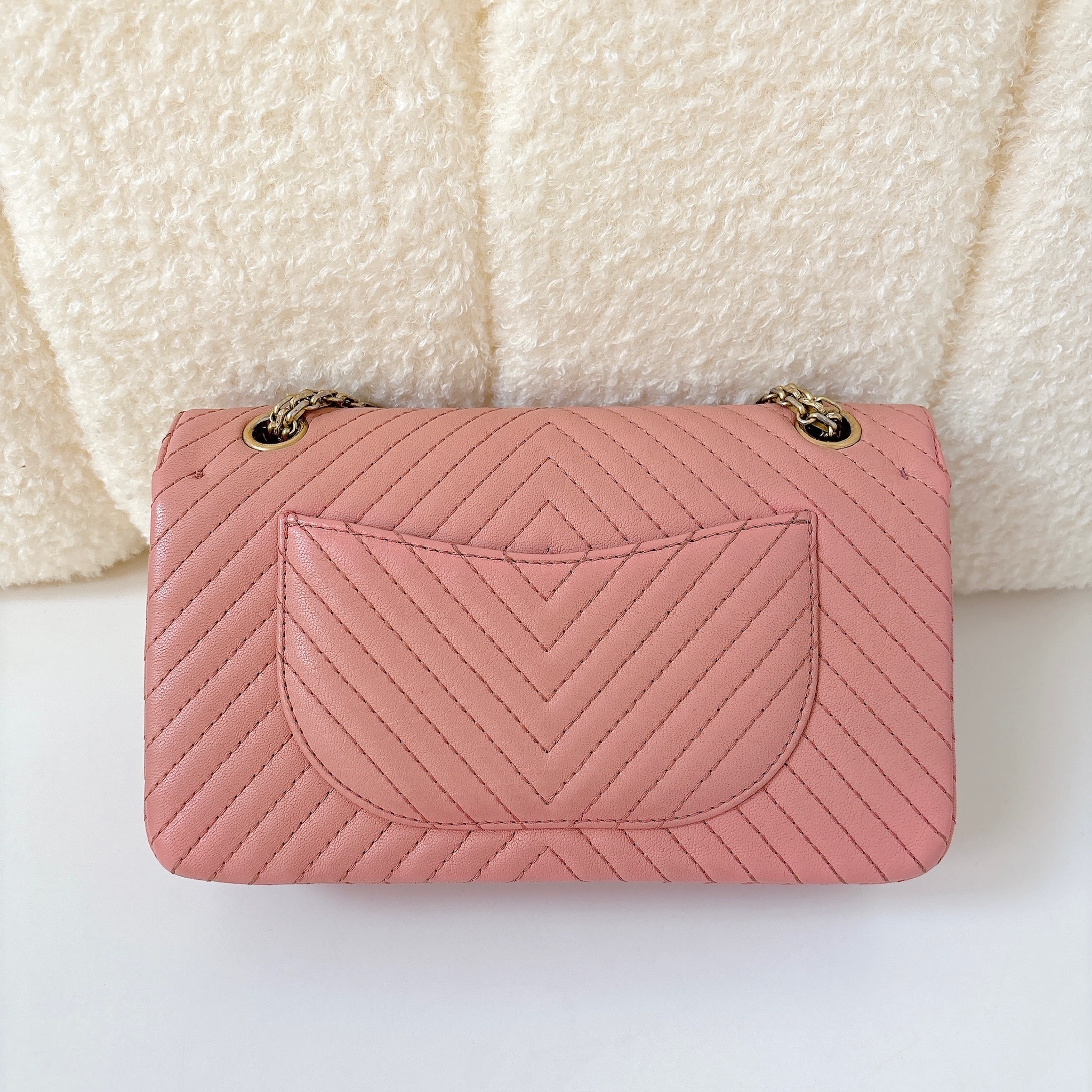 Chanel 2.55 Reissue Double Flap Bag - Pink / GHW