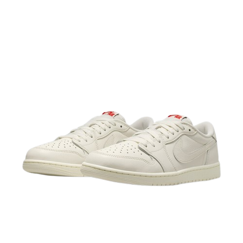 【官網限定】 Jordan 1 Retro Low OG Sail 奶油 皮革 男鞋 HQ6998-100 VI