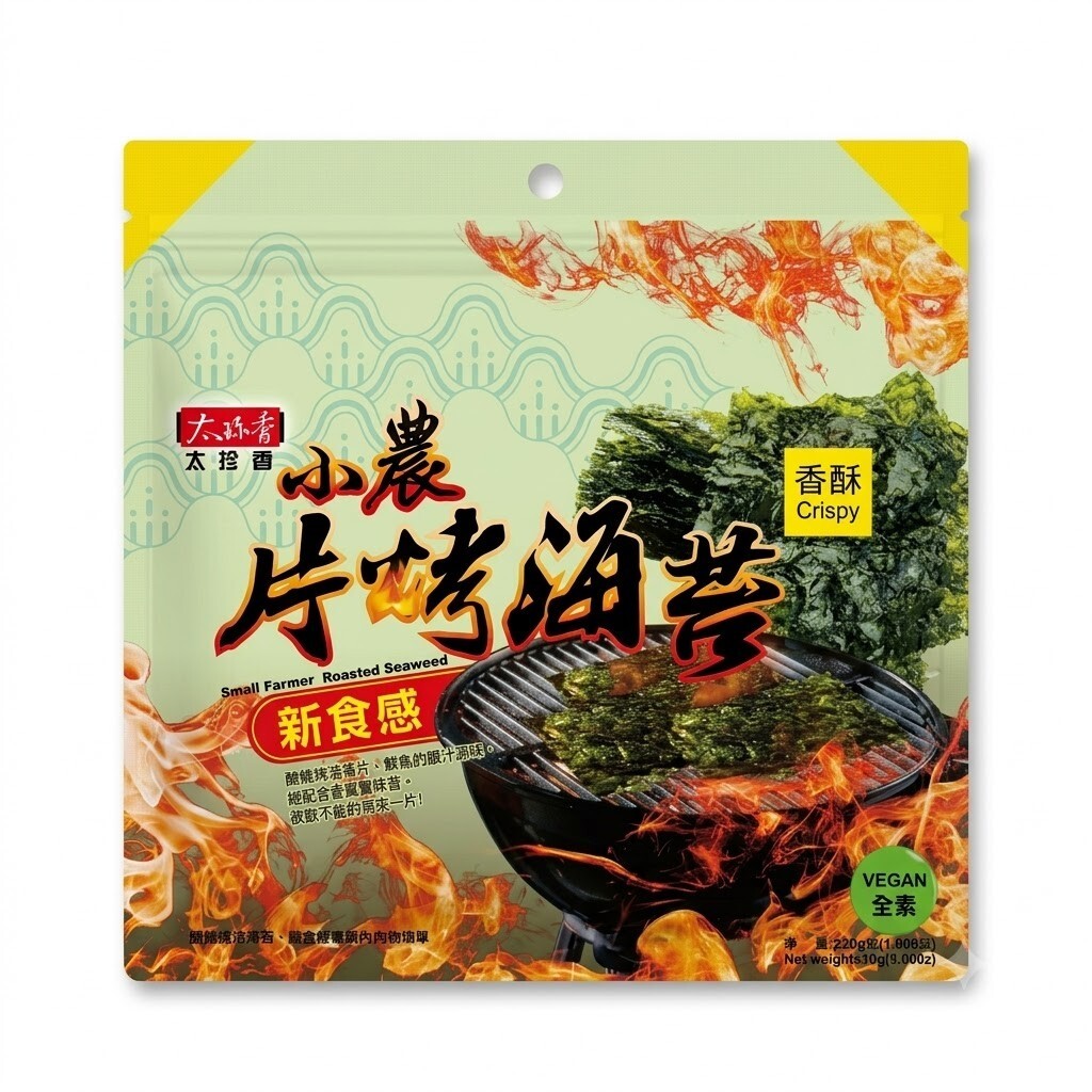 太珍香 小農 片烤海苔 30g 椒鹽 香酥