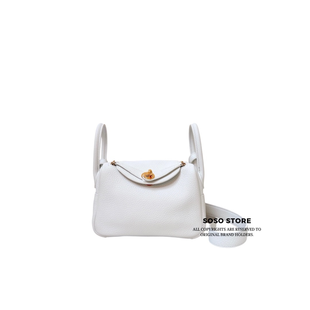 Hermès Lindy Mini Bag - 01 Blanc / GHW