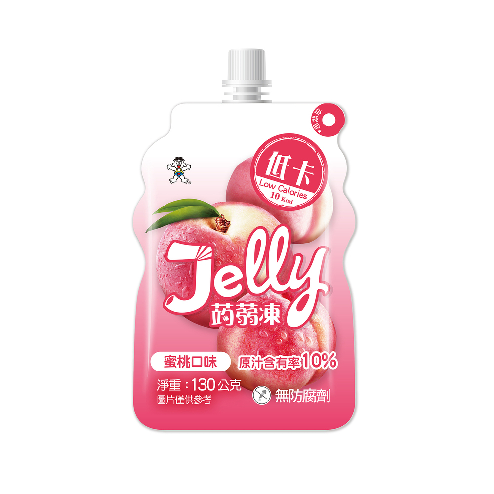 ☀️夏日優惠↘9折｜低卡飲品｜【旺旺】Jelly蒟蒻凍系列 130mlx24包 (蜜桃/葡萄/荔枝口味)