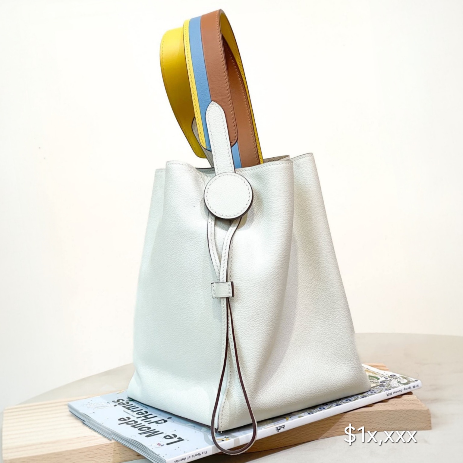 Preloved Hermès Licol  Volupto calfskin Blanc HK$1x,xxx  (HK$2,000 即時落訂)