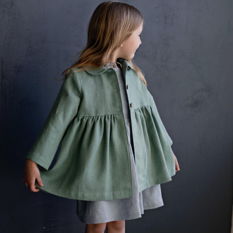 (預購)ALL THE BEAUTIFUL LINEN 手工荷葉擺外套 RUFFLE COAT