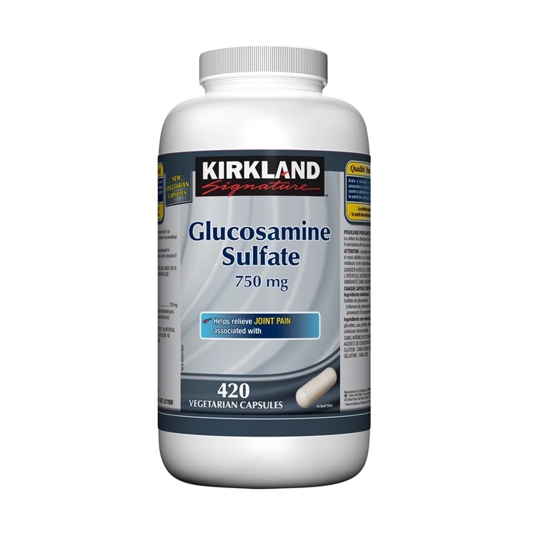 加拿大包裝Kirkland Glucosamine 葡萄糖胺750毫克,420粒膠囊 [ 有效日期：11/2029 ]
