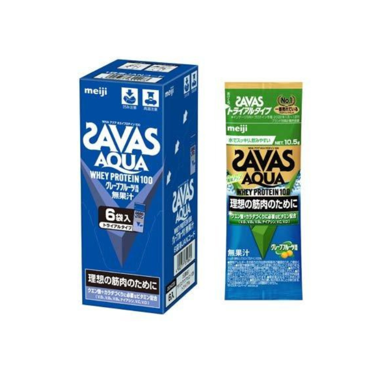 明治 Meiji Savas 水感乳清蛋白粉 葡萄柚風味 體驗裝 (6袋入)