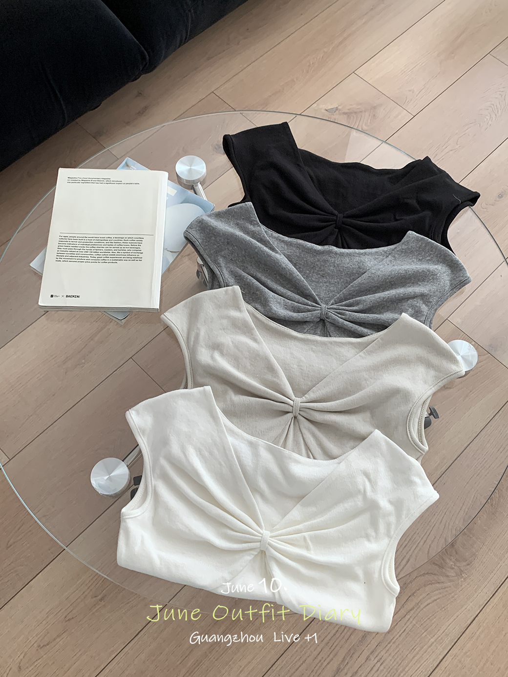 (K04)鹽系蝴蝶結素TEE-4色