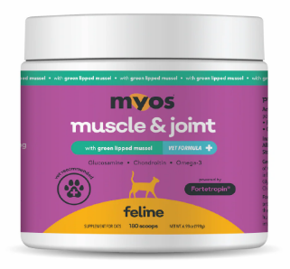 MYOS Feline Muscle and Joint Formula with Green Lipped Mussel 198g