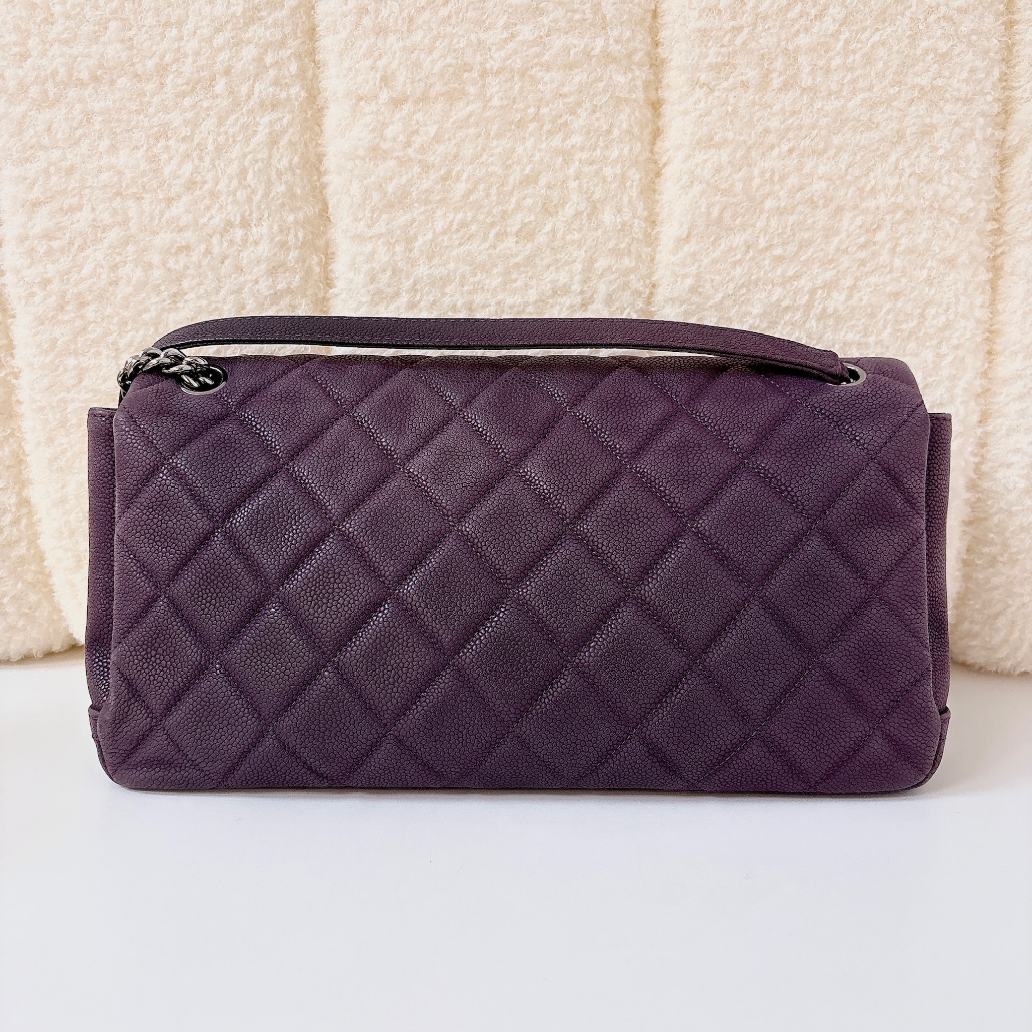 Chanel Lady Pearly Flap Bag -Dark Purple / SHW