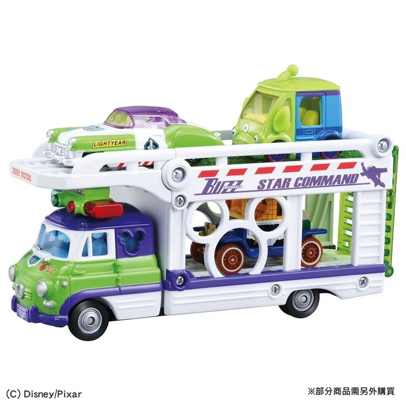 《 TAKARA TOMY 》玩具總動員5 迪士尼小汽車運輸車-巴斯光年