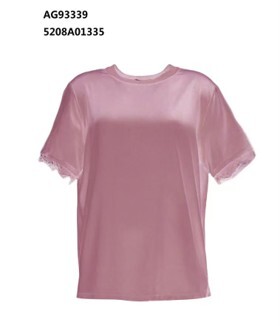 0612AT12-ANOTHERSZHK-APPAREL-溫柔煙粉色珍珠光澤感短袖上衣（A12）