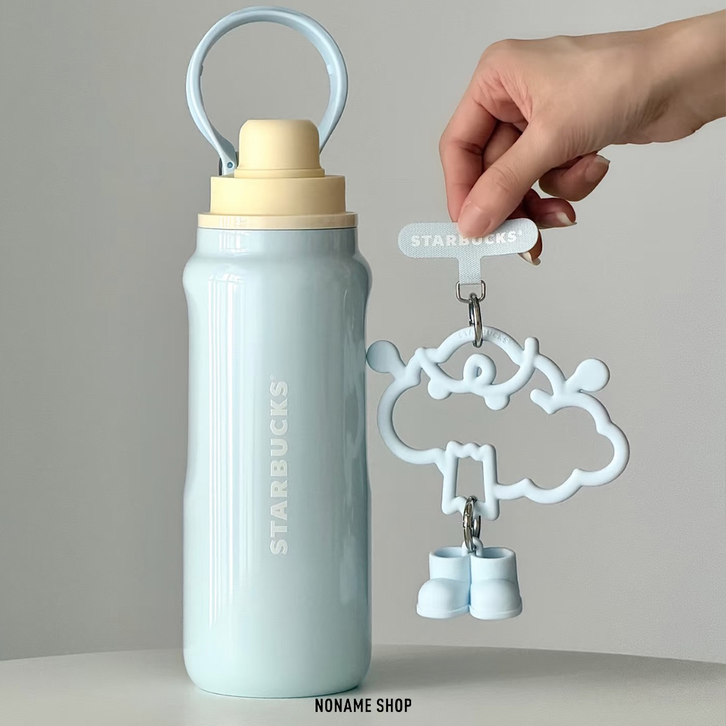 STARBUCKS 星巴克 不鏽鋼 保溫杯 心情氣象局系列 可愛吊飾 BABY藍 630ml