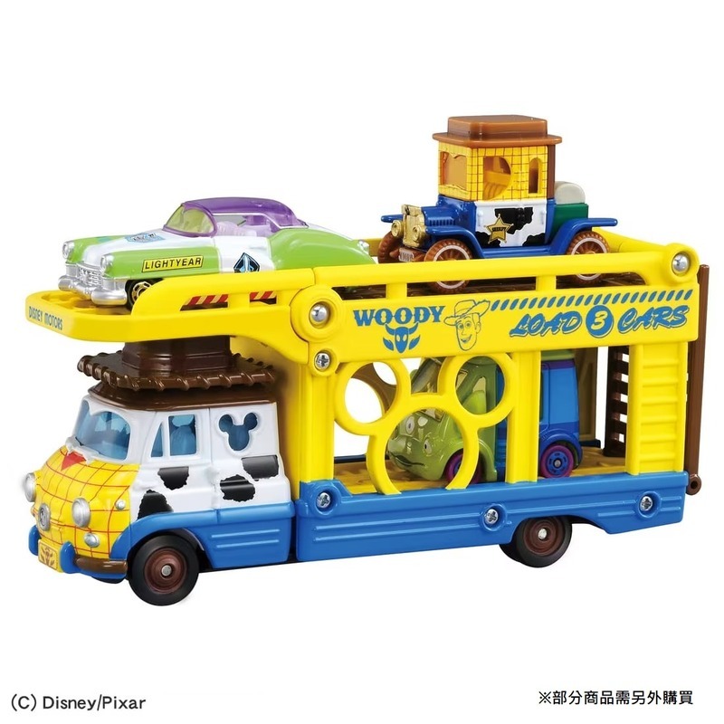 《 TAKARA TOMY 》 玩具總動員5 迪士尼小汽車運輸車-胡迪
