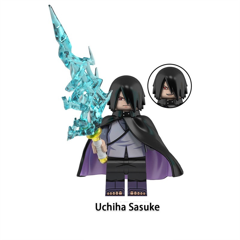 Naruto Uchiha Sasuke Custom Minifigures Fit Lego WM3141