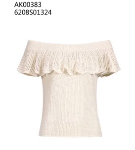 0612AT24-ANOTHERSZHK-APPAREL-小溫柔一字肩遮肉短袖毛衣針織短上衣（A24）