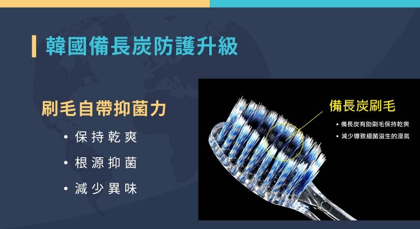 四季晶炫炭螺旋柔尖牙刷 - 韓國備長炭刷毛