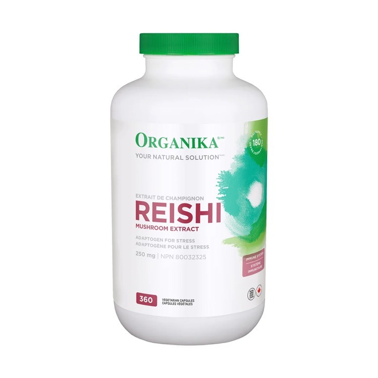 加拿大Organika Reishi Mushroom靈芝精華250毫克, 360粒膠囊 [ 有效日期：11/2029 ]