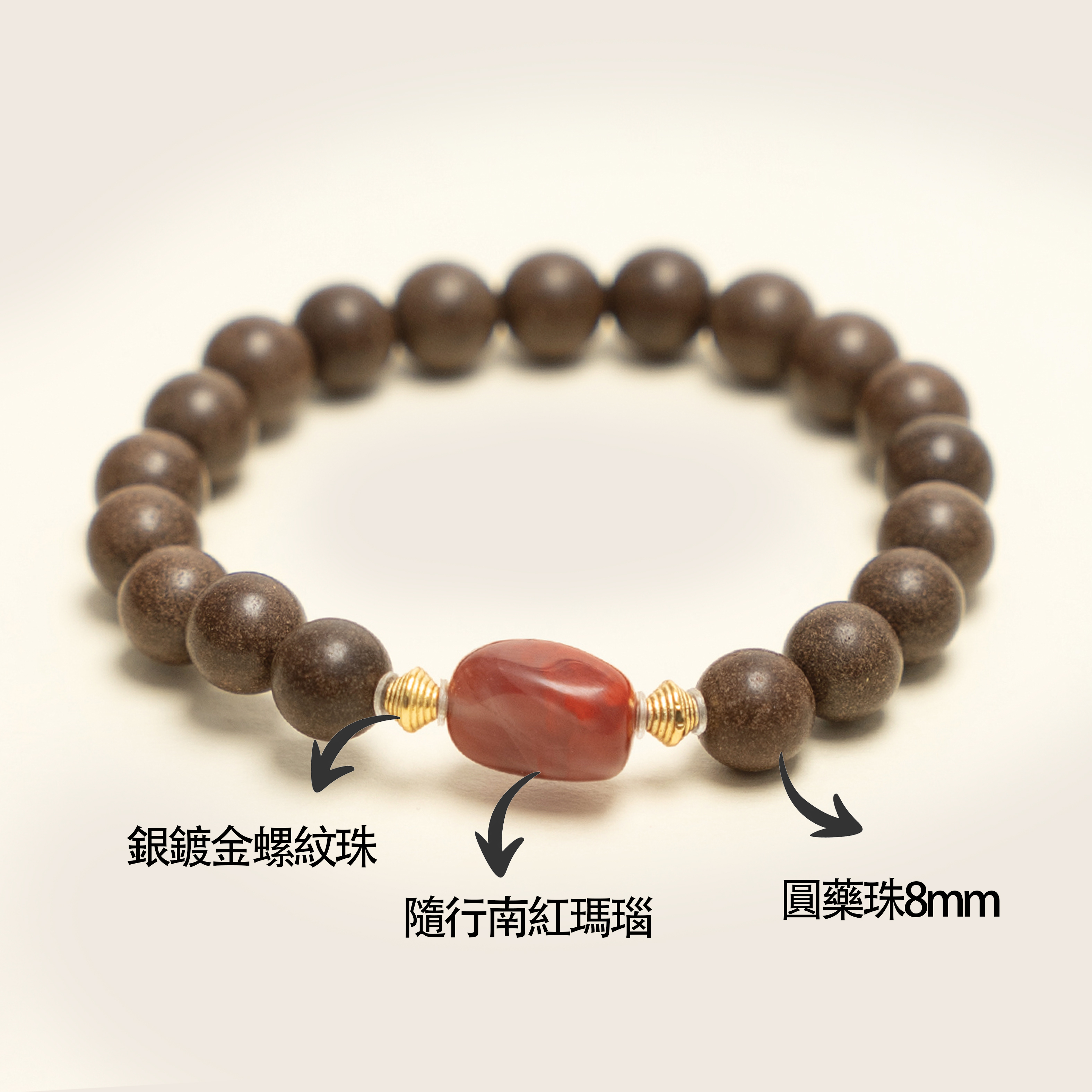 姜早「赤霞方境」沉木凝紅，方寸藏霞&非遺手作中藥手串