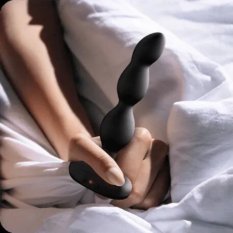 Lovense Ridge Vibro Anal Beads Black