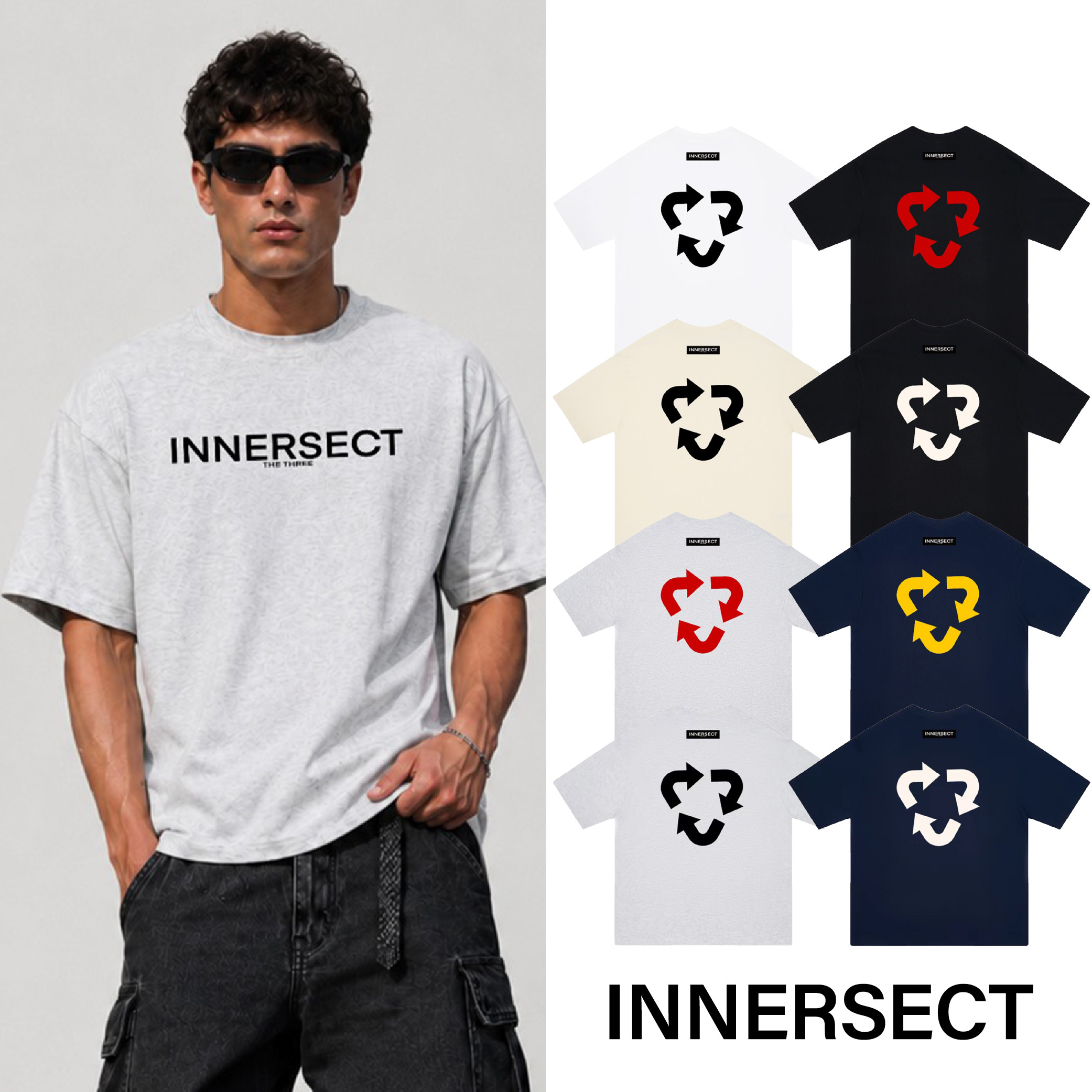INNERSECT 三生萬物 Logo 循環標 箭頭 陳冠希 Clot FOG ESSENTIALS 26年新款 短袖 短Tee 男女休閒上衣 IN26H6DX04