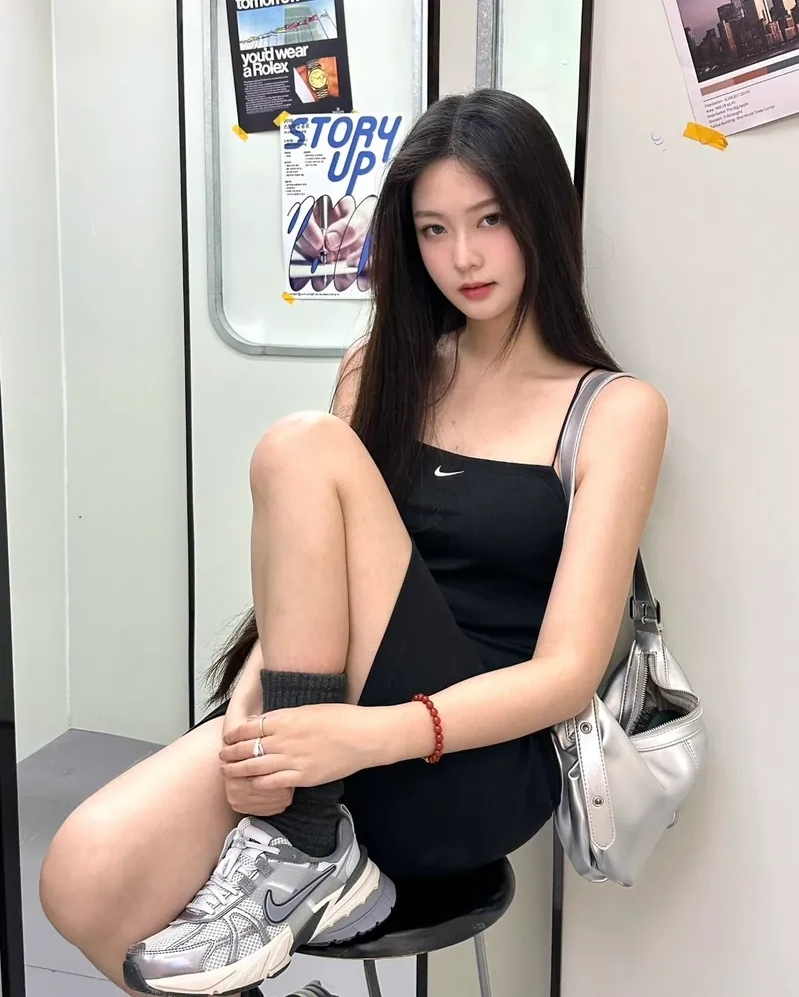 <訂錯價??>Nike 緊身 羅紋 細肩 洋裝 吊帶 連身裙 黑色 咖色 FN4158010
