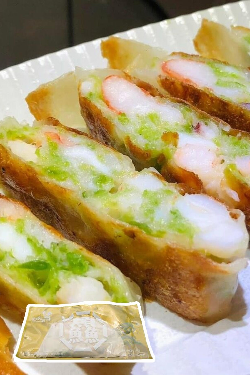 預購【06月23日 (二)陸續發貨】新北市農會💮新港區漁會-討海人手作海菜鮮蝦餅【200g*1包】