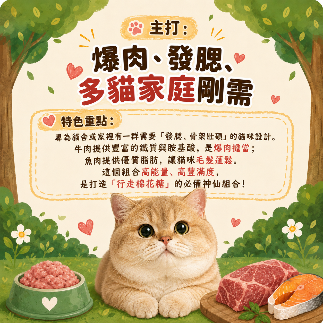 喵喵包子臉養成組(4種口味共14包)
