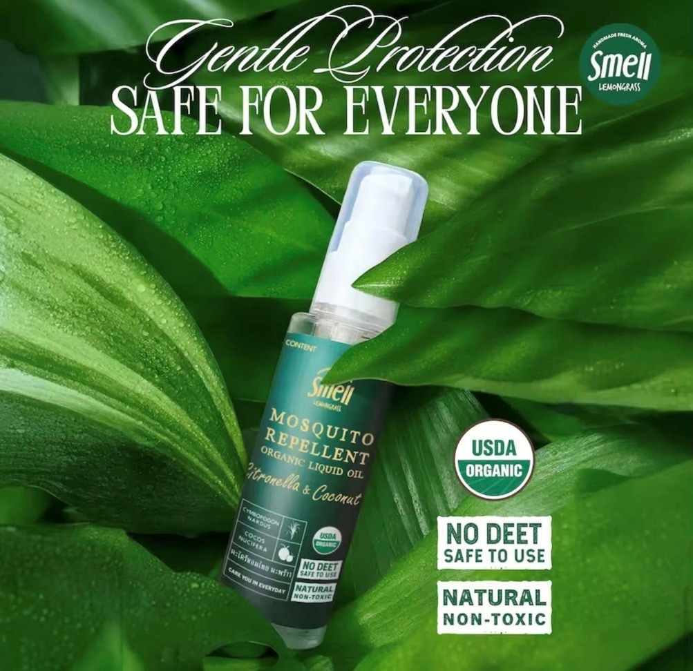 新品泰國 🇹🇭 Smell Lemongrass升級有機驅蚊油 60 ML -2600438-260614