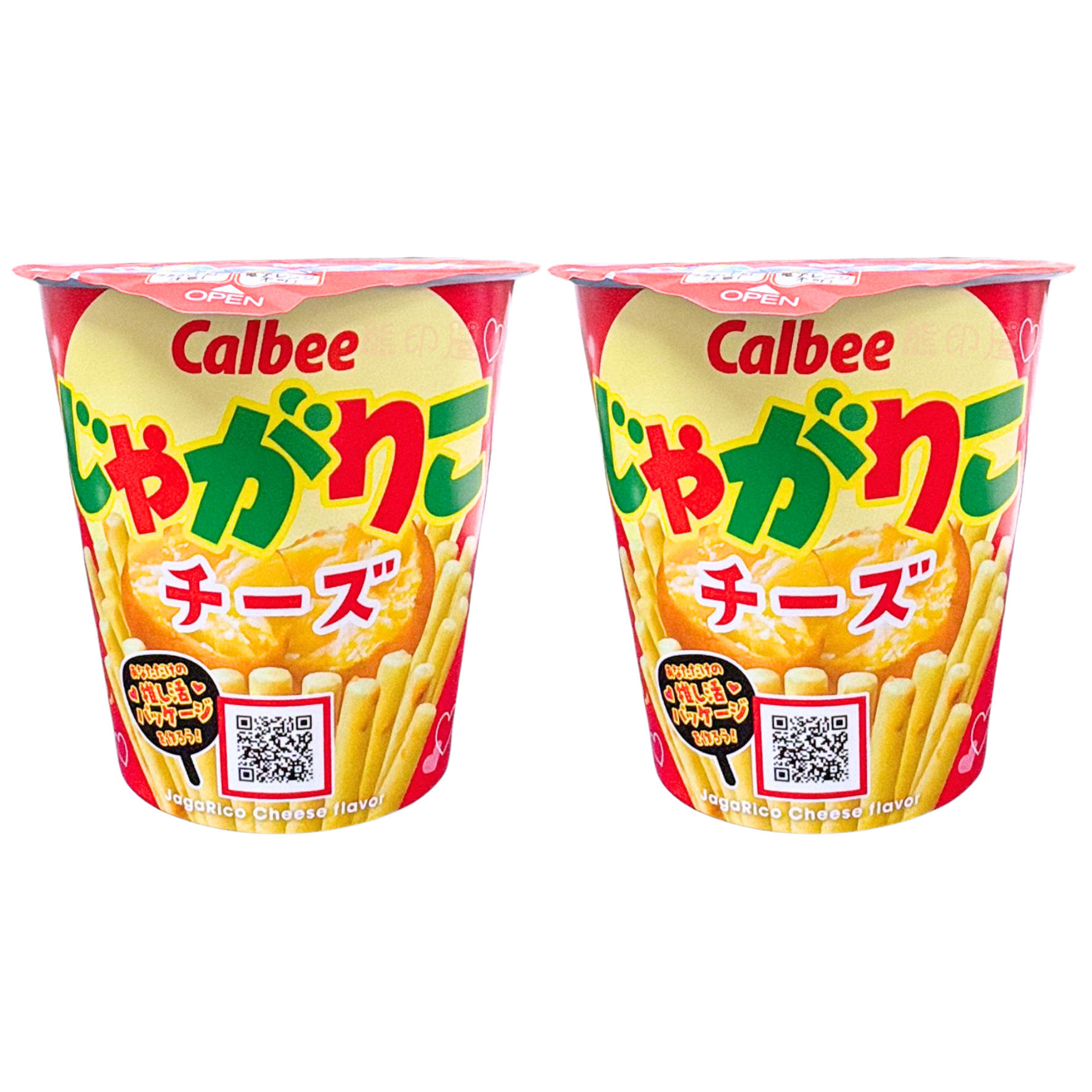 日本卡樂B Jagarico芝士味薯條杯55G (紅) X 2 到期日 2026-9-23