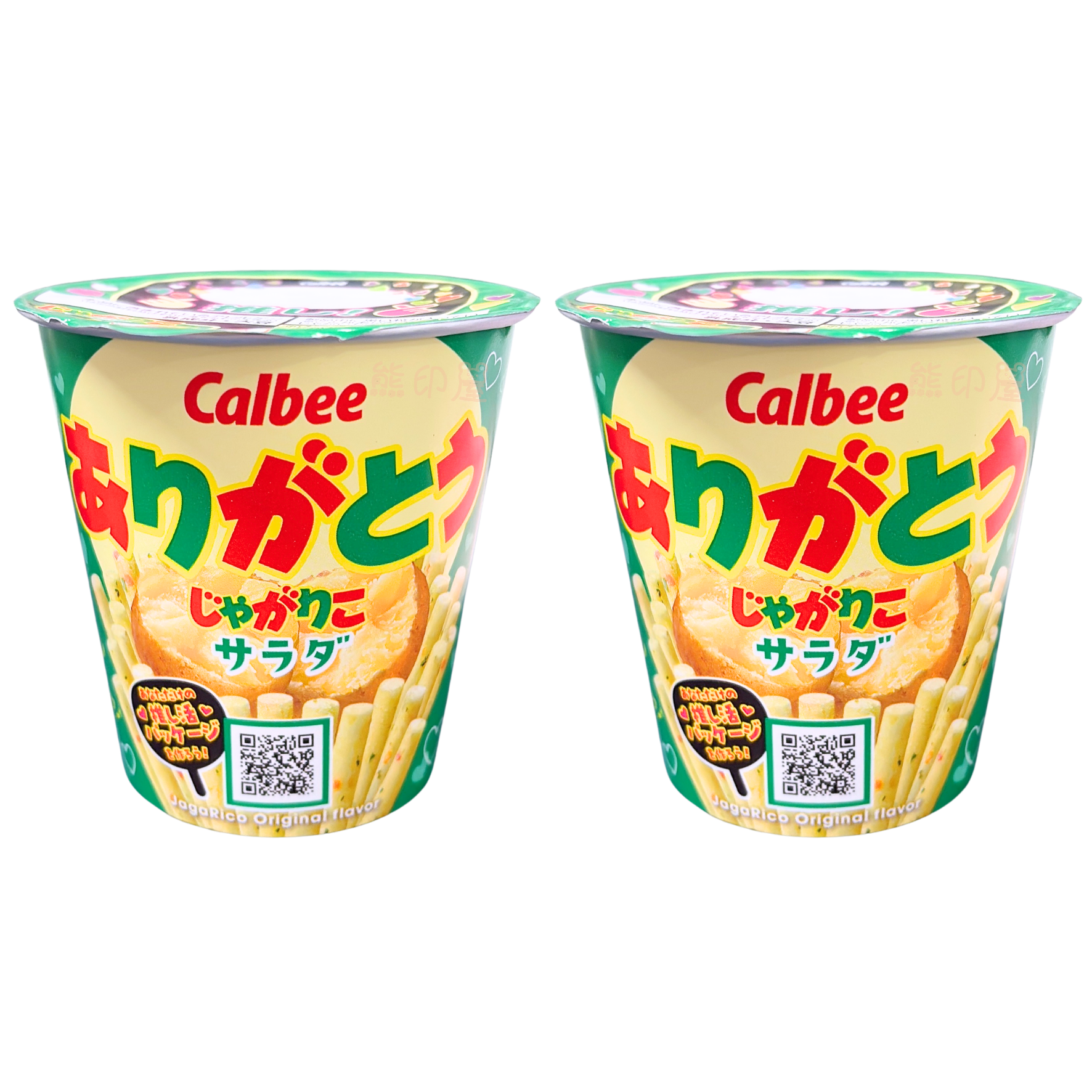 日本卡樂BJagarico 沙律味薯條杯 57G (綠) X 2 到期日 2026-9-28