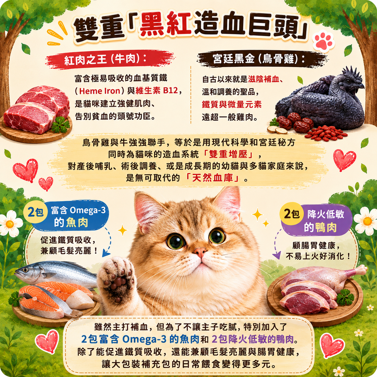 喵喵高鐵補血組(4種口味共14包)