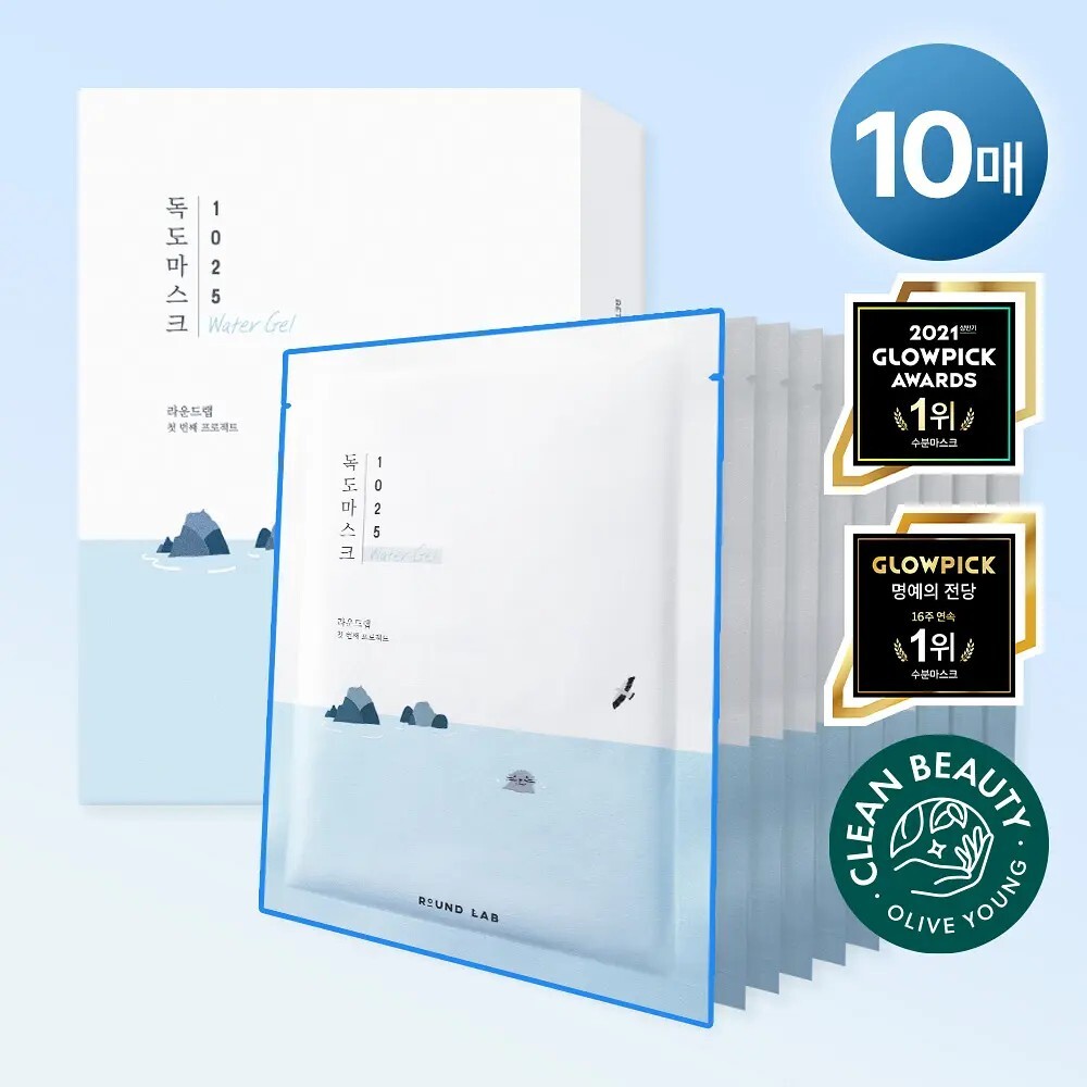 Round Lab 1025獨島保濕水凝膠面膜 10片裝