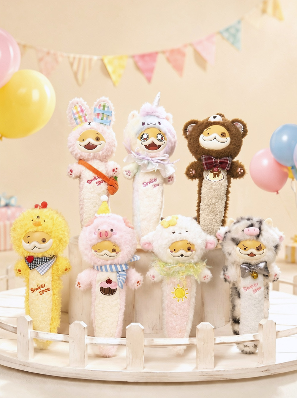 「ACG.GO」「預購」BUJIDOLL SNAKE SPOT CUTE BEAST PARTY 系列 盲盒絨毛玩偶 (整盒6入)