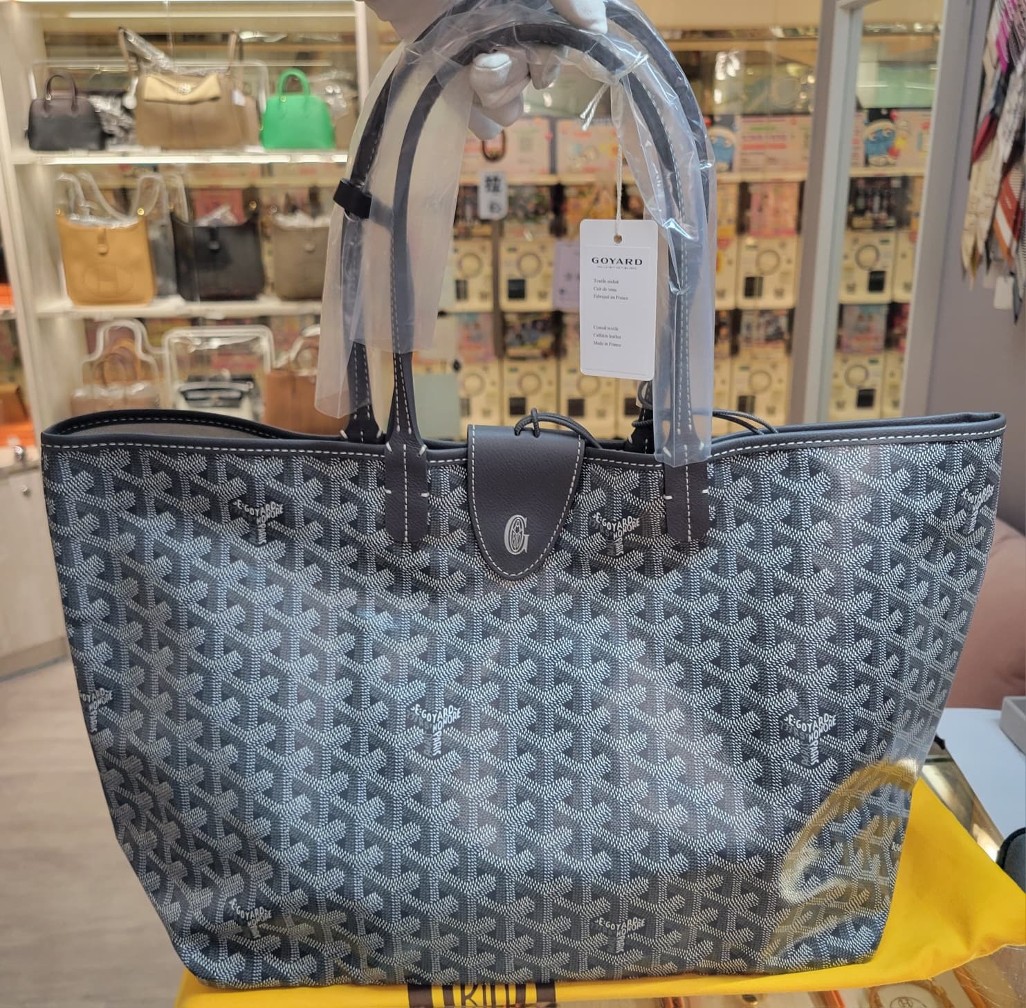 GOYARD ST LOUIS GRIS PM NEW MAGNET STICKER 灰色