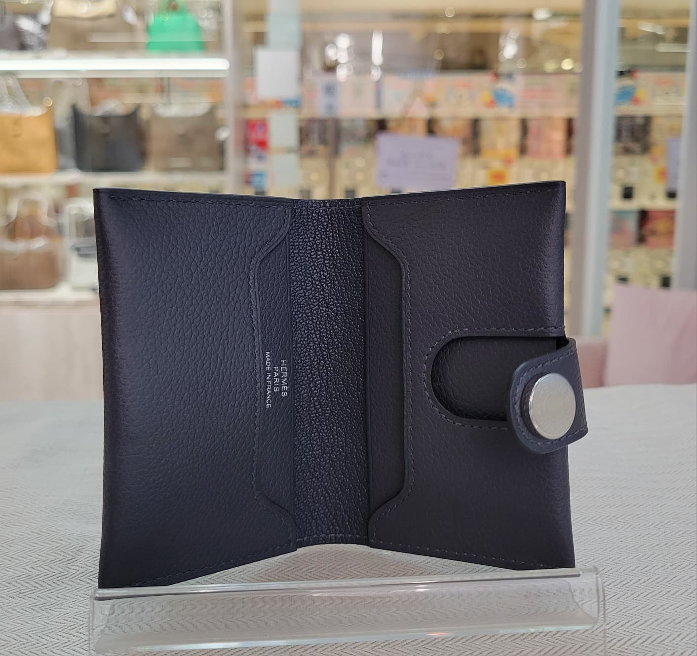 HERMES RMS CARD HOLDER 3Y CABAN CK 水兵藍