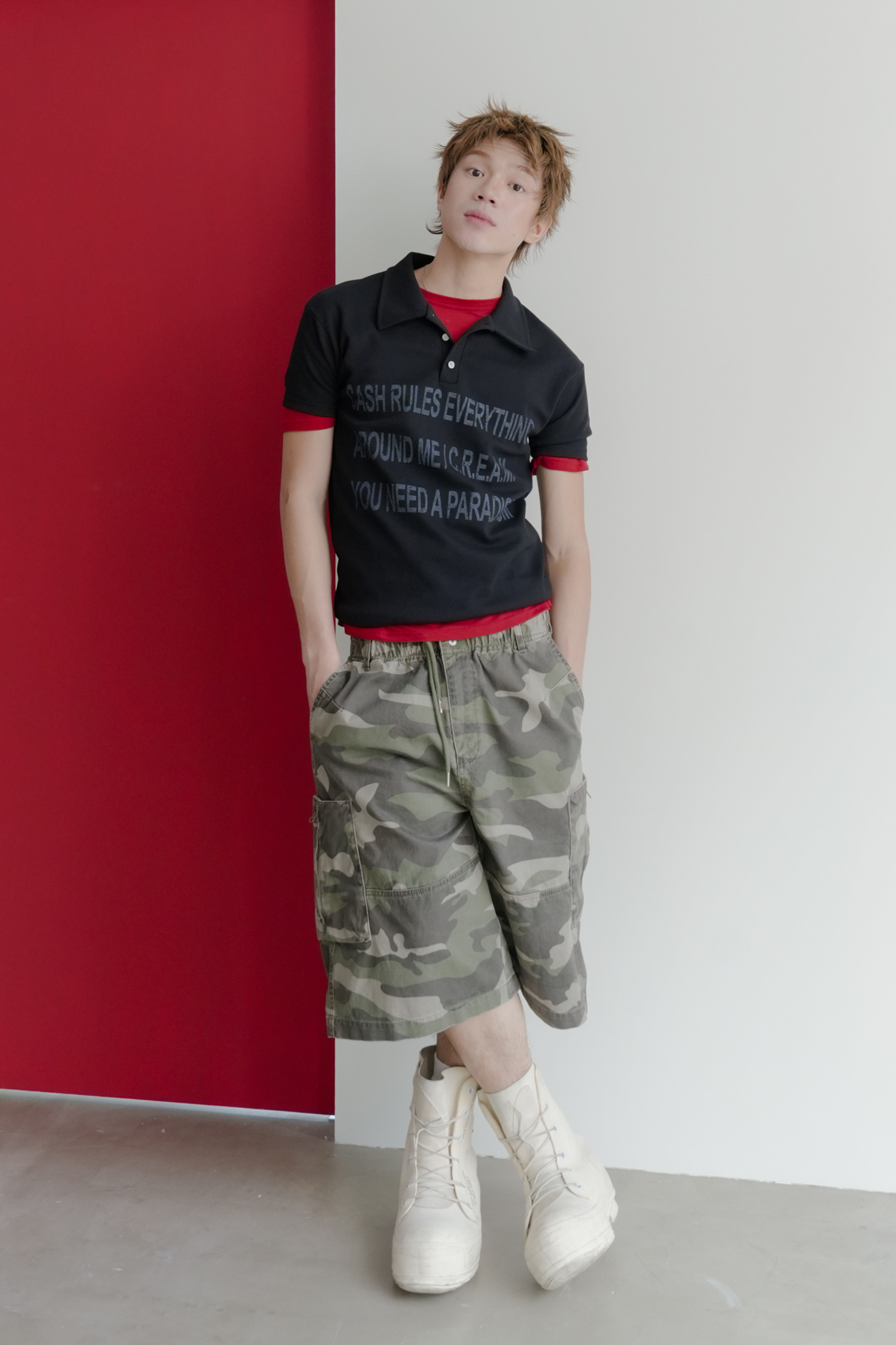 C.R.E.A.M. slim knit #上衣