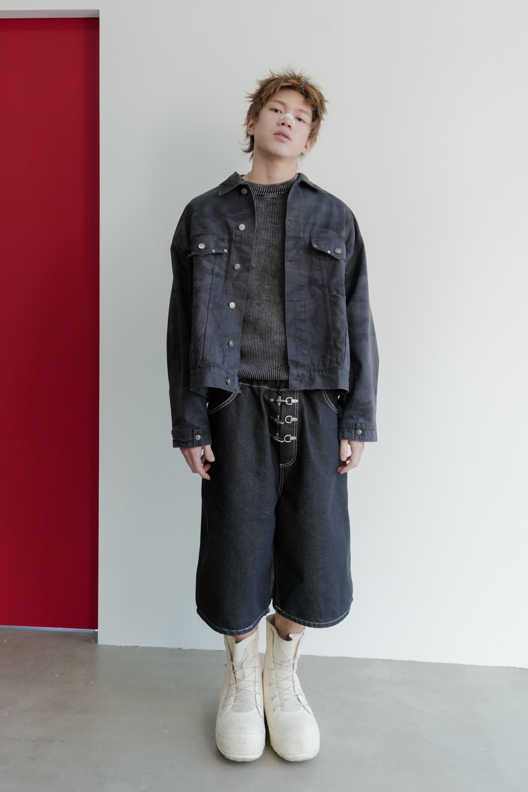 camo stud jacket #外套
