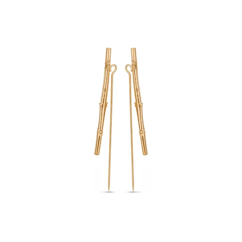 1TA0530-513 [THALLO] Phile 婚禮皇冠 Stefana 幾何造型，圓形，24k 鍍金純銀 #s511b (EU)