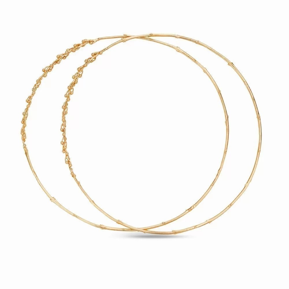 1TA0530-513 [THALLO] Phile 婚禮皇冠 Stefana 幾何造型，圓形，24k 鍍金純銀 #s511b (EU)
