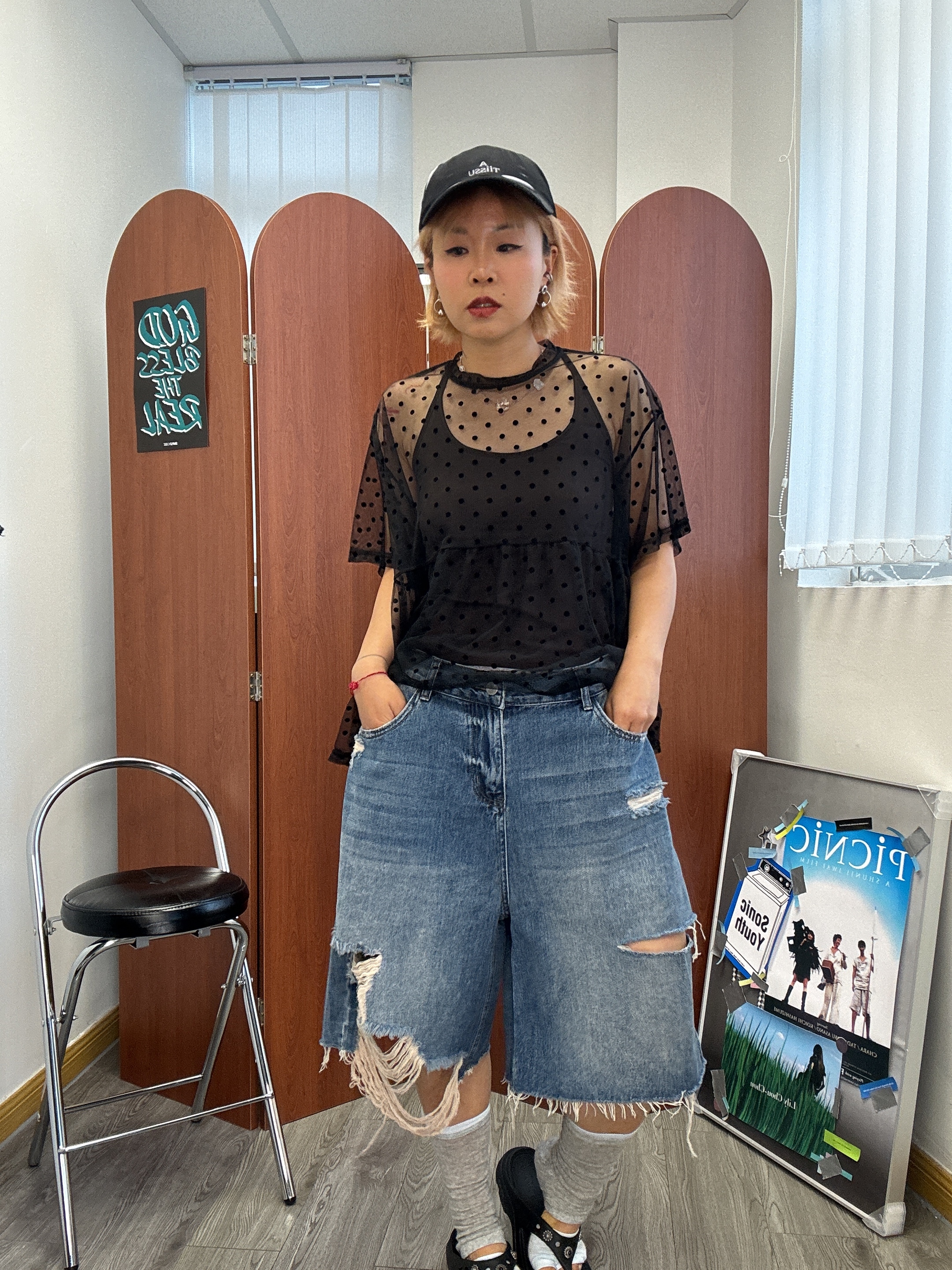 好爛好愛三骨牛仔褲（size M-XL)
