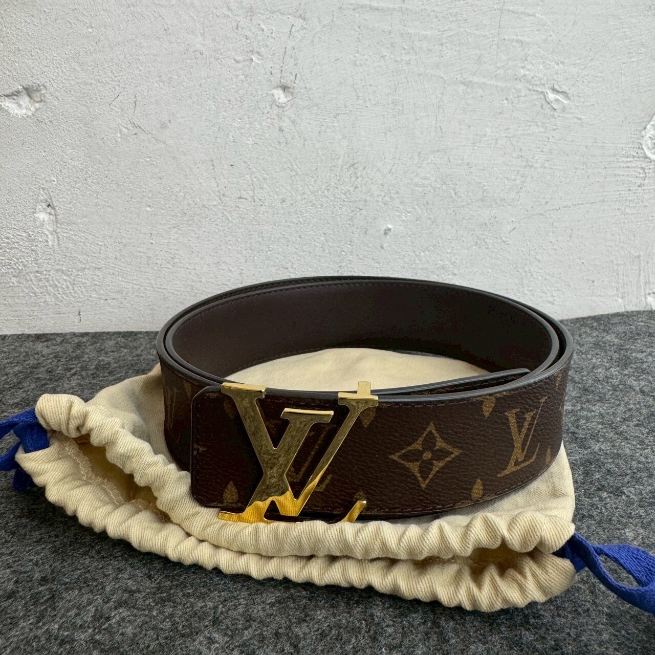 LOUIS VUITTON Initiales 40mm Double-sided Belt 100/40