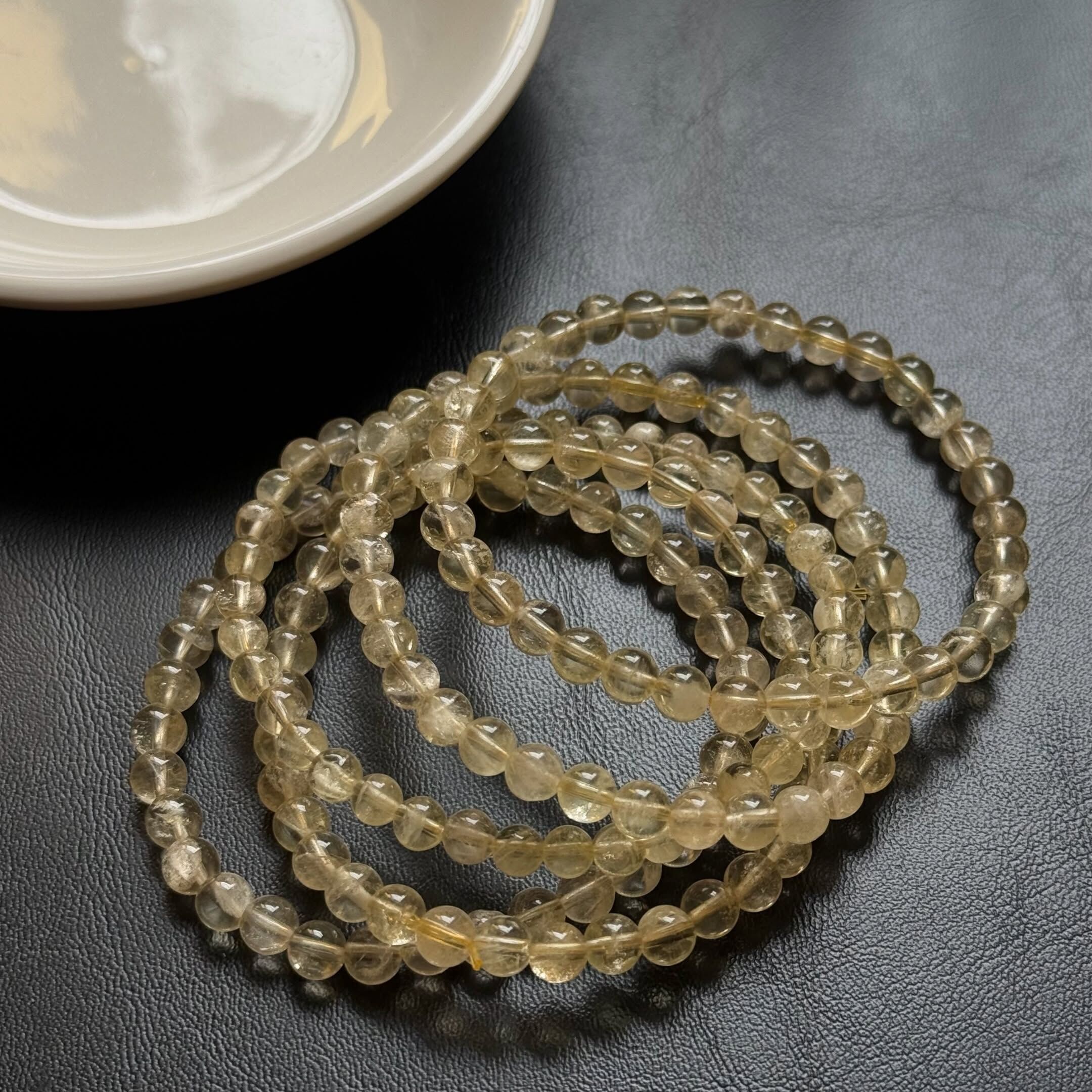 [原石] 黃水晶 水晶手串