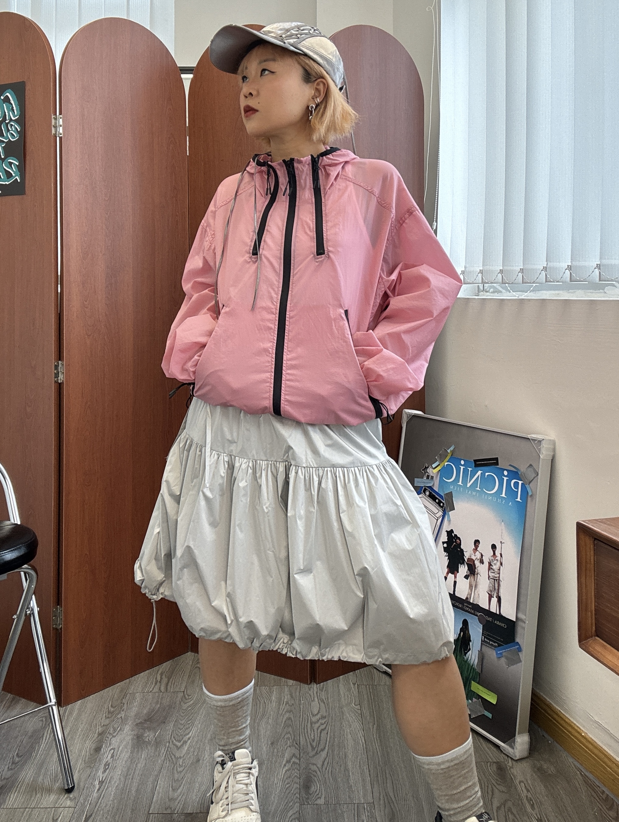 跣水紙質風褸(2色)